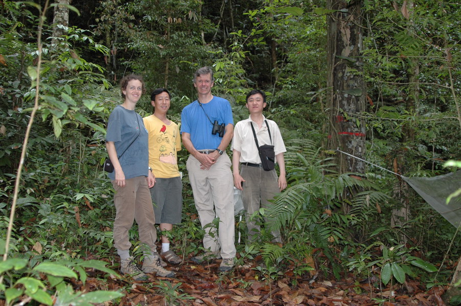 Dr. Joseph Wright and Dr. Helene Muller-Landau visit XTBG