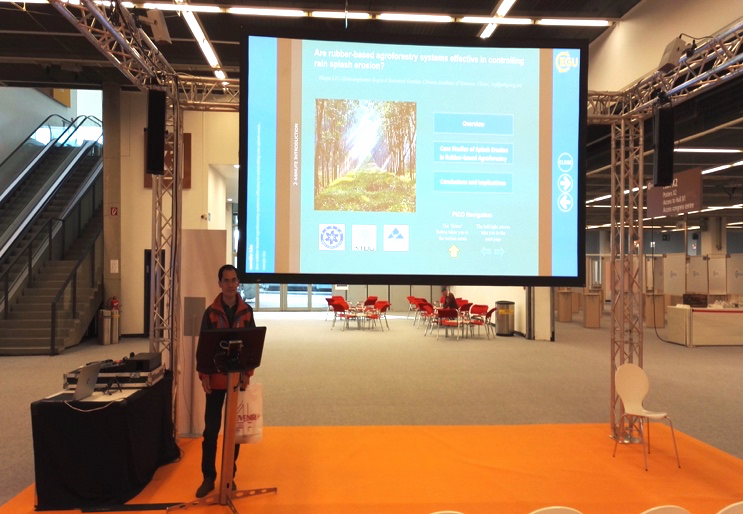XTBG researchers present at General Assembly 2018 of the European Geosciences Union